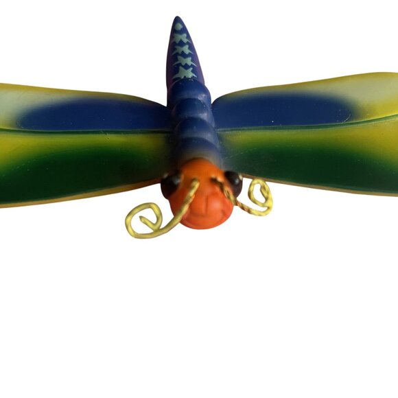 Colorful Metal Ceramic Butterfly & Dragonfly Wall Decor Set Wall Hanging - Picture 7 of 16